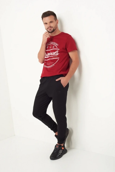 Спортивные штаны мужские Tommy life 84652 Черный фото 1 — интернет-магазин Tapok