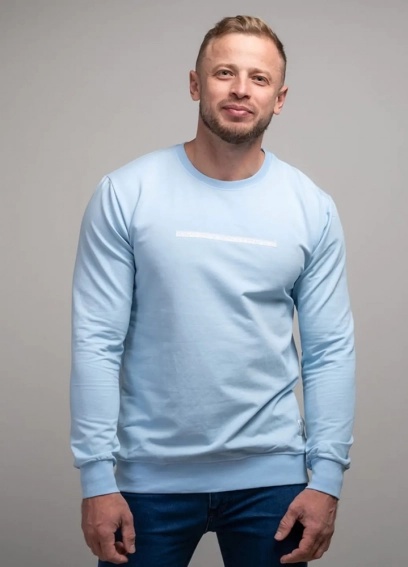 Світшот чоловічий 341339 Fashion Блакитний фото 1 — інтернет-магазин Tapok
