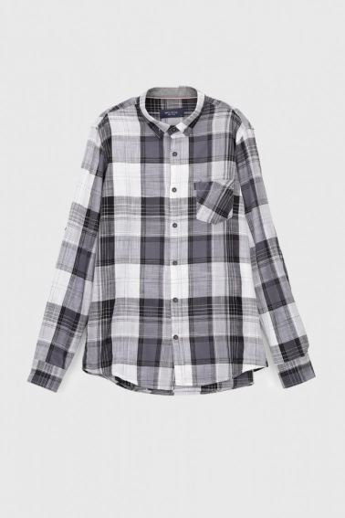 Рубашка с узором мужская MCL 32745 Серый фото 8 — интернет-магазин Tapok