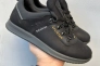 Мужские кроссовки кожаные весенне-осенние черные Splinter 2315/1 Фото 1