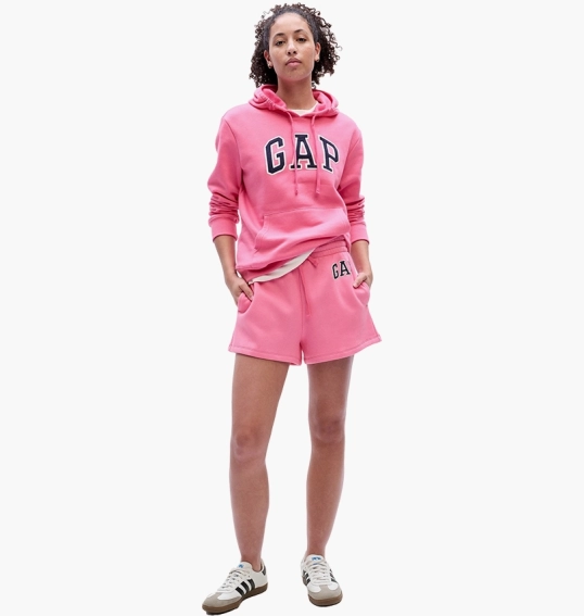 Худые Gap Logo Shorts Pink 830542031 фото 3 — интернет-магазин Tapok