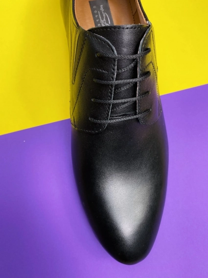Чоловічі туфлі шкіряні весняно-осінні чорні Stas 335-09-67 фото 10 — інтернет-магазин Tapok