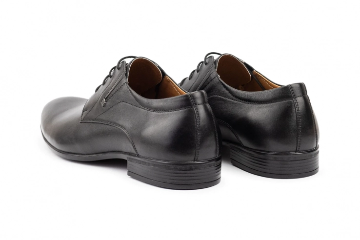 Чоловічі туфлі шкіряні весняно-осінні чорні Stas 335-09-67 фото 13 — інтернет-магазин Tapok
