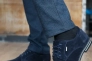 Мужские замшевые туфли весенне-осенние синие Yuves М5 (Trade Mark) Фото 1