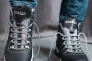 Мужские кроссовки кожаные зимние черные Splinter Б 3212 Фото 3