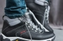 Чоловічі кросівки шкіряні зимові чорні Splinter Б 3212 Фото 5