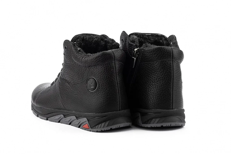 Подростковые ботинки кожаные зимние черные Milord Olimp фото 4 — интернет-магазин Tapok