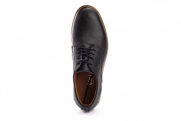 Подростковые туфли кожаные весенне-осенние черные Yuves М5 (Trade Mark) фото 3 — интернет-магазин Tapok