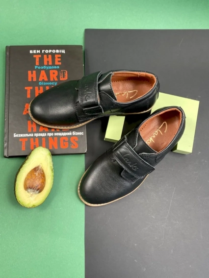 Подростковые туфли кожаные весенне-осенние черные Yuves М5L фото 3 — интернет-магазин Tapok