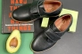 Подростковые туфли кожаные весенне-осенние черные Yuves М5L Фото 3