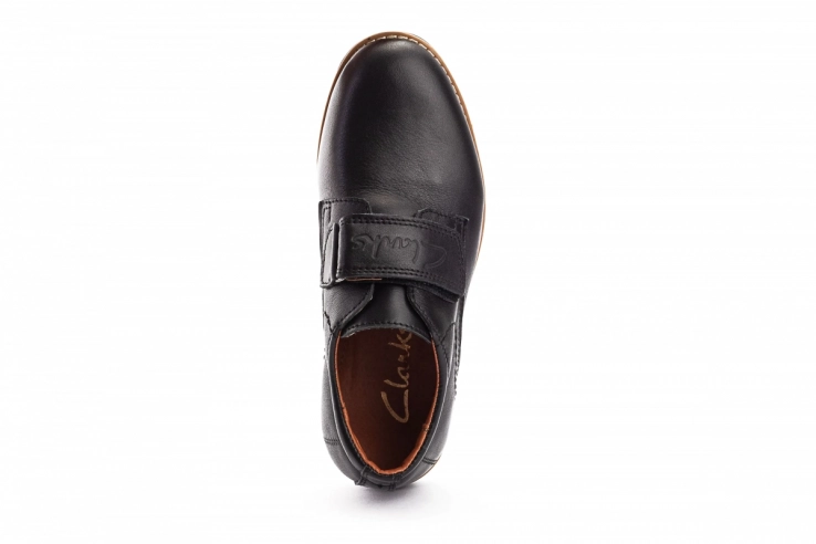 Подростковые туфли кожаные весенне-осенние черные Yuves М5L фото 4 — интернет-магазин Tapok