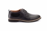 Подростковые туфли кожаные весенне-осенние черные Yuves М6 Фото 5