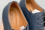 Мужские туфли кожаные весенне-осенние синие Stas 335-24-67 Фото 2