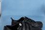 Підліткові кеди шкіряні весняно-осінні чорні Monster Софт липучка чорна підошва Фото 10
