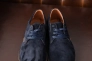 Чоловічі туфлі замшеві весняно-осінні сині Emirro 342 ZSI Фото 5