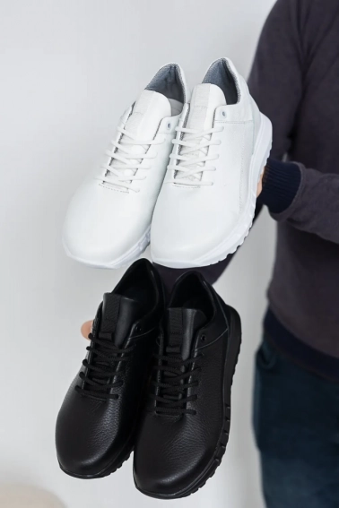 Подростковые кроссовки кожаные весенне-осенние белые Emirro 39/1 Sport фото 6 — интернет-магазин Tapok