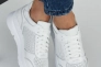 Жіночі кросівки шкіряні літні білі Yuves 197 Перфорація Фото 1