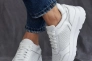 Жіночі кросівки шкіряні літні білі Yuves 197 Перфорація Фото 6