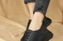 Жіночі кросівки шкіряні літні чорні Yuves 181 Перфорація Фото 2