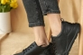 Жіночі кросівки шкіряні літні чорні Yuves 181 Перфорація Фото 3