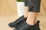 Жіночі кросівки шкіряні літні чорні Yuves 181 Перфорація Фото 5