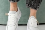 Жіночі кросівки шкіряні весняно-осінні білі Yuves 162 Фото 5