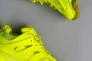 Кросівки жіночі шкіряні жовтий неон зі вставками сітки Фото 10