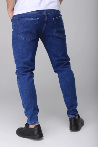 Джинсы Slim Fit мужские Mario Cavalli 5693 Синий фото 3 — интернет-магазин Tapok