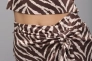 Блуза женская с узором Sateen 3014-1528 Бежевый Фото 2