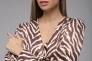 Платье женское с узором Sateen 3011-3511 Бежевый Фото 5