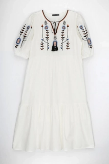 Платье вышиванка женское Park karon 23079 Белый