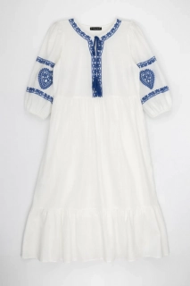 Платье вышиванка женское Park karon 23091 Белый