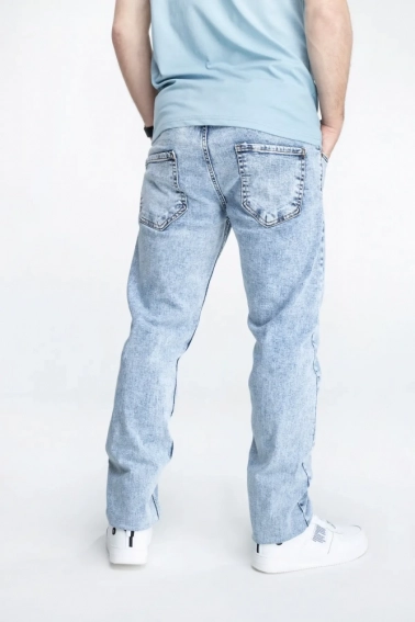 Джинсы Slim Fit мужские CLUB ju CJU2360 Голубой фото 4 — интернет-магазин Tapok