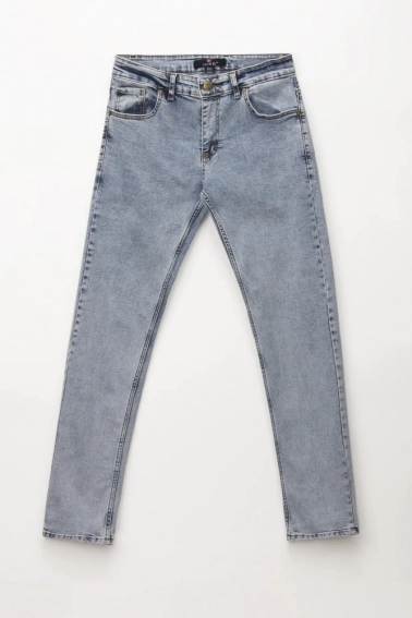 Джинсы Slim Fit мужские CLUB ju CJU2360 Голубой фото 6 — интернет-магазин Tapok