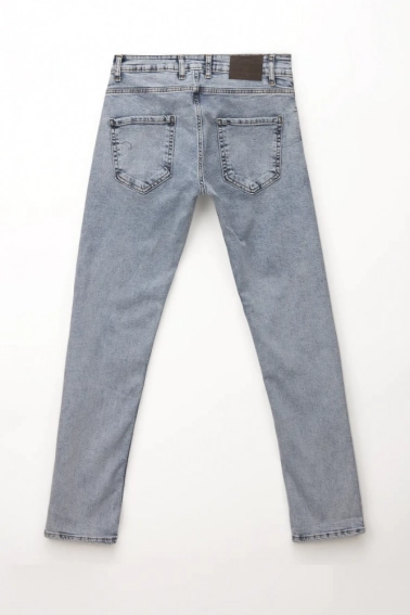 Джинсы Slim Fit мужские CLUB ju CJU2360 Голубой фото 8 — интернет-магазин Tapok