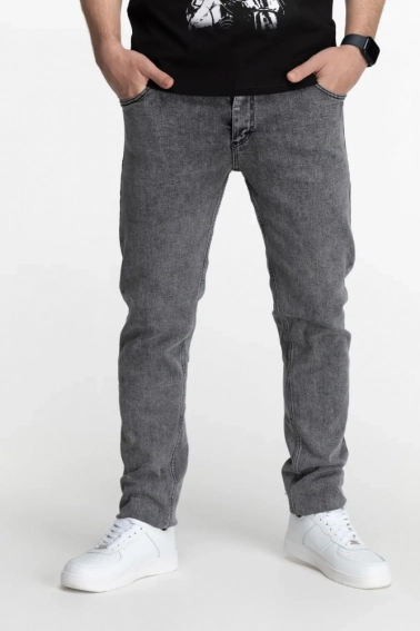 Джинсы Slim Fit мужские CLUB ju CJU2315 Серый фото 1 — интернет-магазин Tapok