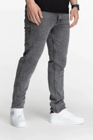 Джинсы Slim Fit мужские CLUB ju CJU2315 Серый фото 4 — интернет-магазин Tapok