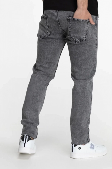 Джинсы Slim Fit мужские CLUB ju CJU2315 Серый фото 5 — интернет-магазин Tapok