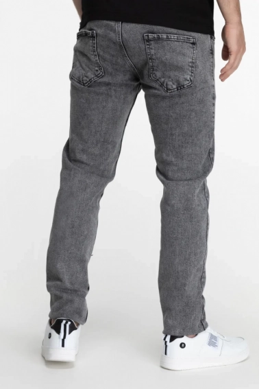 Джинсы Slim Fit мужские CLUB ju CJU2315 Серый фото 6 — интернет-магазин Tapok