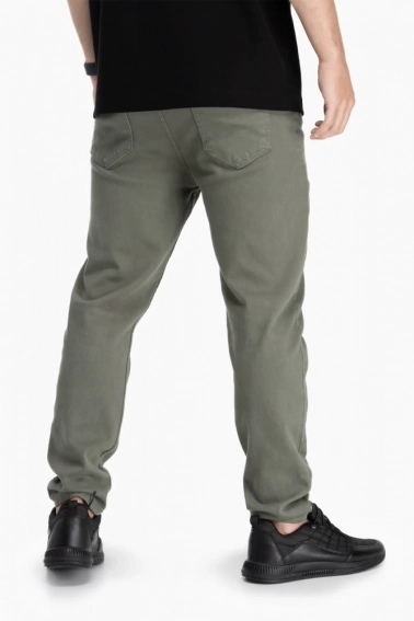Джинси Mom Fit чоловічі FIGO J-19300 Хакі фото 2 — інтернет-магазин Tapok