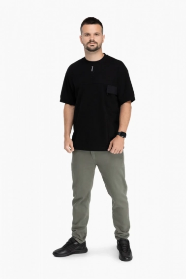 Джинси Mom Fit чоловічі FIGO J-19300 Хакі фото 4 — інтернет-магазин Tapok