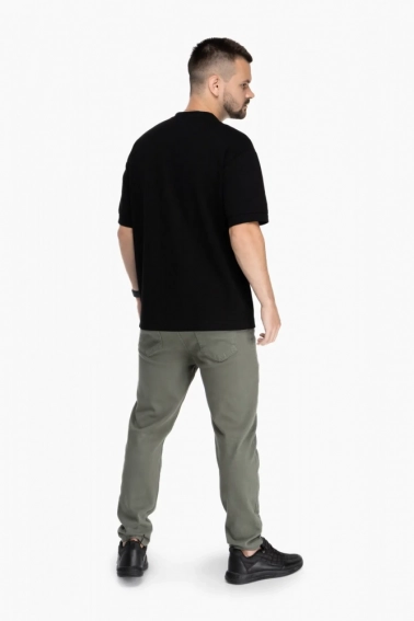 Джинси Mom Fit чоловічі FIGO J-19300 Хакі фото 5 — інтернет-магазин Tapok