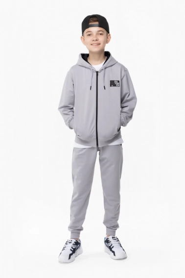 Спортивний костюм для хлопчика MAGO 24-4026 кофта+штани Світло-сірий фото 1 — інтернет-магазин Tapok