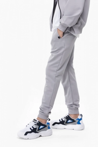 Спортивний костюм для хлопчика MAGO 24-4026 кофта+штани Світло-сірий фото 5 — інтернет-магазин Tapok
