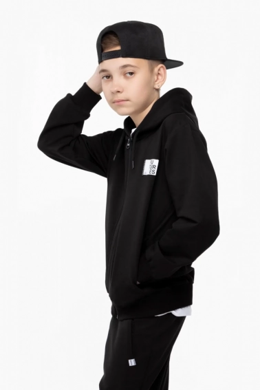 Спортивный костюм для мальчика MAGO 24-4026 кофта+штаны Черный фото 2 — интернет-магазин Tapok