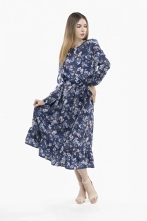 Сукня з візерунком жіноча OnMe CTM WTC02306 Синій