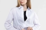 Сорочка однотонна жіноча OnMe CTM OM-WTC02329 Білий Фото 1