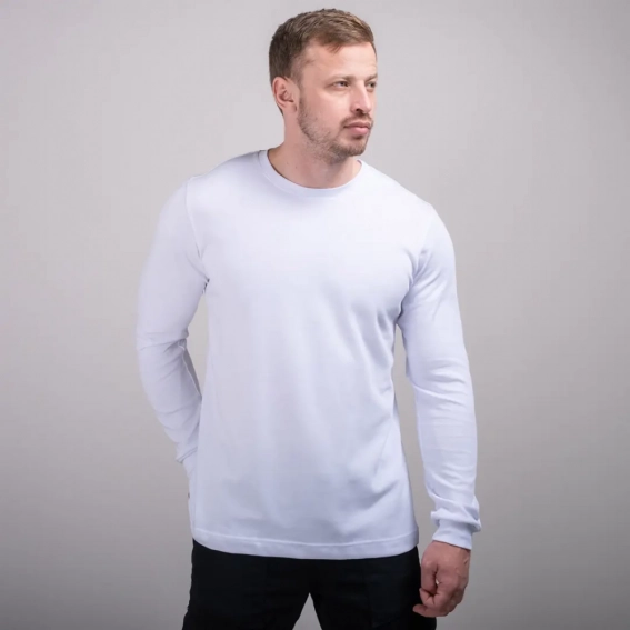 Лонгслив 102223  Fashion Белый фото 1 — интернет-магазин Tapok