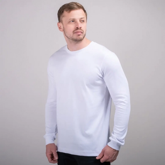 Лонгслив 102223  Fashion Белый фото 2 — интернет-магазин Tapok