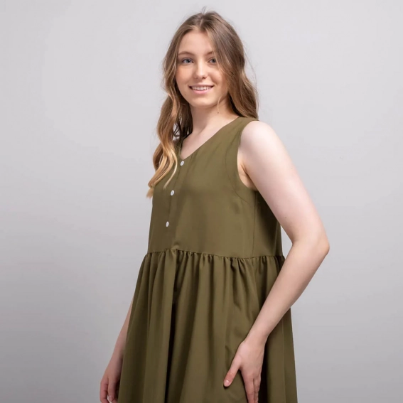 Платье женское 340481 Fashion Хаки фото 2 — интернет-магазин Tapok